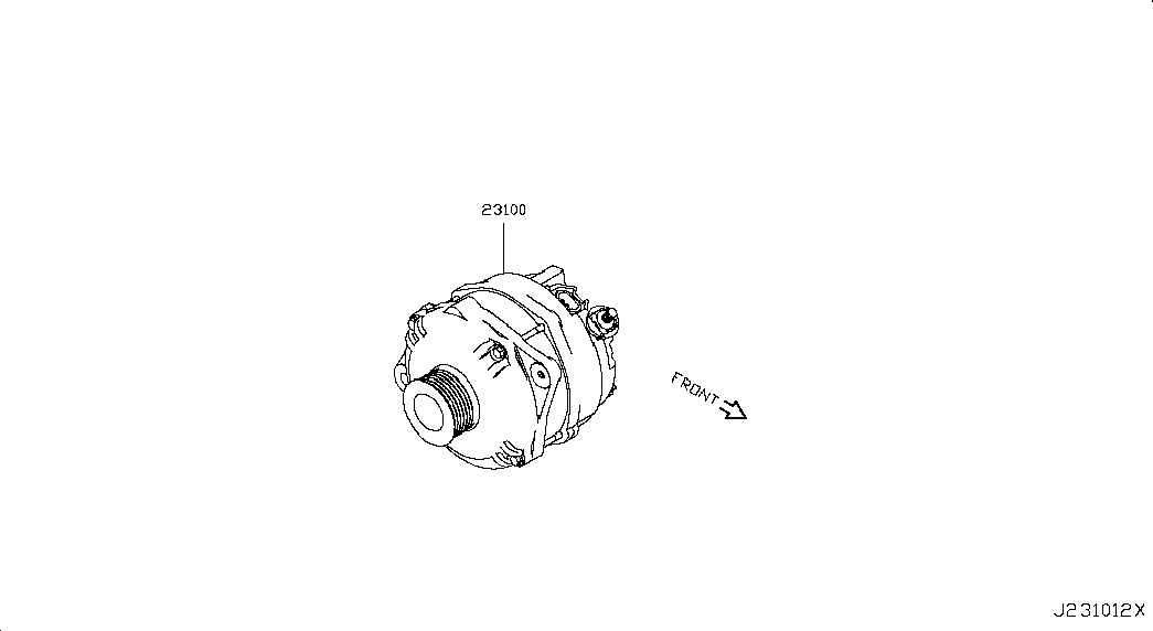 Генератор в сборе для Ниссан Патфайндер 2012-2017