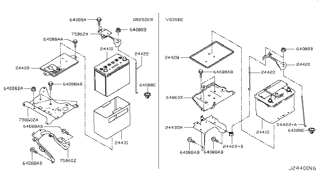 Аккумулятор для Ниссан Патфайндер 2012-2017