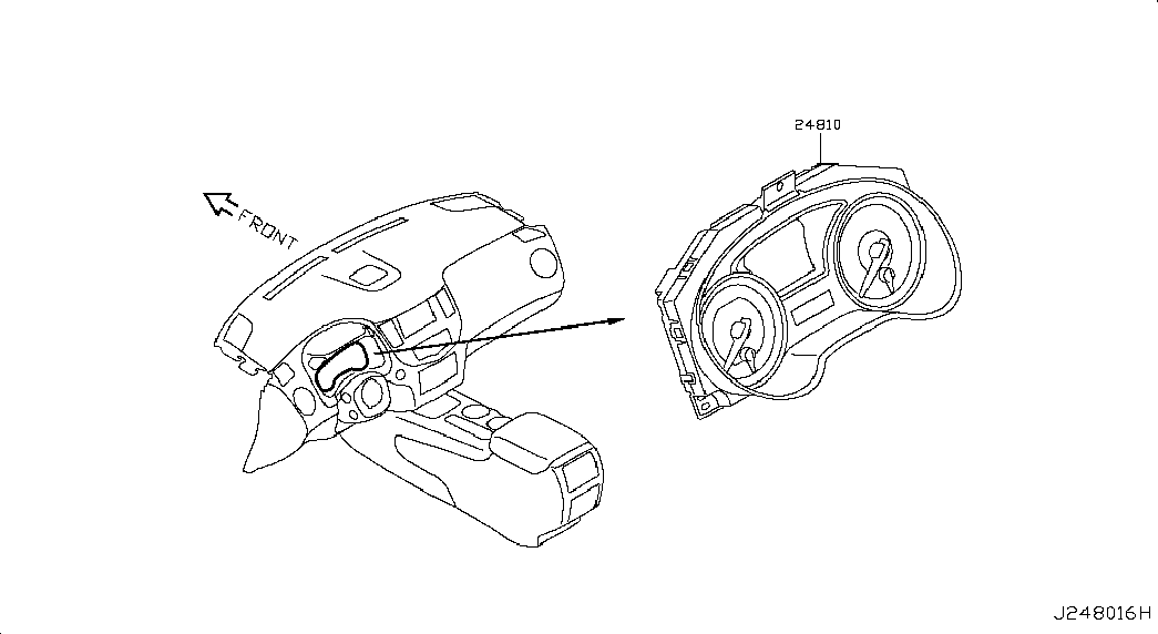 Щиток приборов для Ниссан Патфайндер 2012-2017