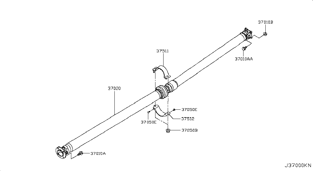 Карданный вал для Ниссан Патфайндер 2012-2017