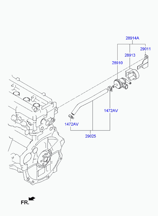 Клапан давления топлива для Хендай Элантра 2010-2014