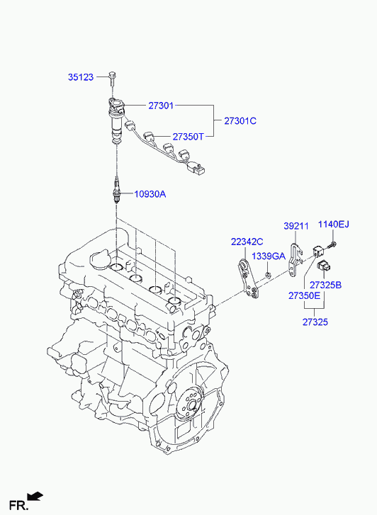 Свеча зажигания для Хендай Элантра 2010-2014