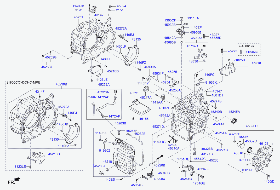 Корпус АКПП для Хендай Элантра 2010-2014