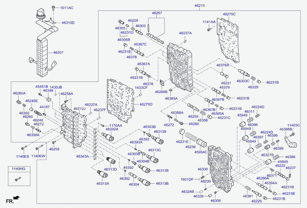 Гидроблок АКПП для Хендай Элантра 2010-2014