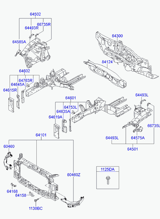 Панель передняя, телевизор для Хендай Элантра 2010-2014