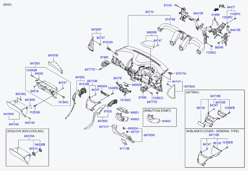 Приборная панель для Хендай Элантра 2010-2014