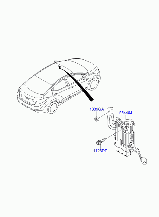 Блок управления АКПП для Хендай Элантра 2010-2014