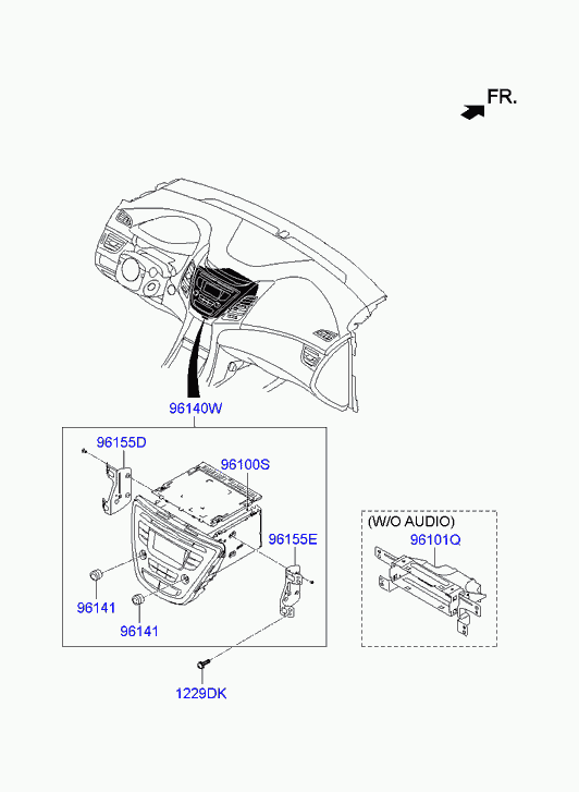 Головное устройство, магнитола для Хендай Элантра 2010-2014