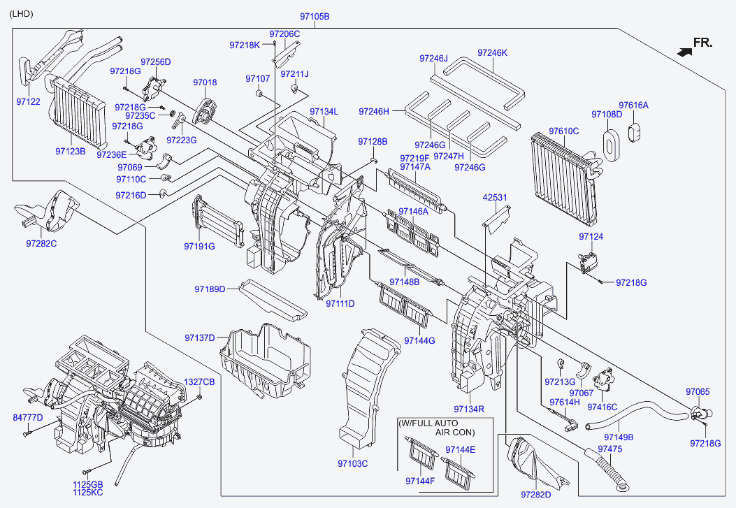 Радиатор отопителя для Хендай Элантра 2010-2014