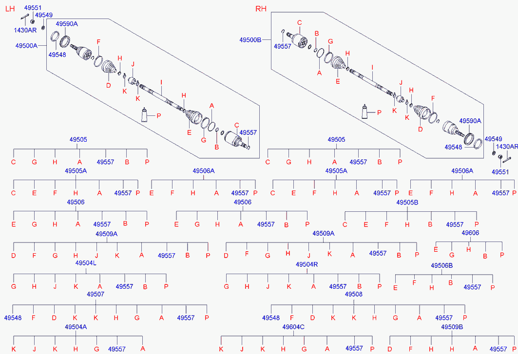Шрус для Хендай Элантра 2003-2010