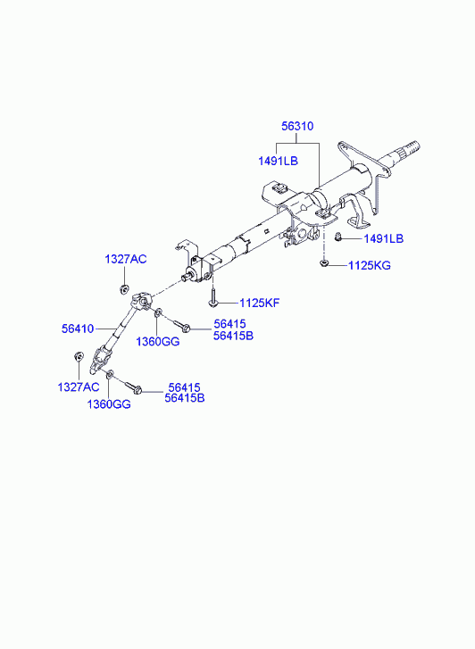 Рулевой вал для Хендай Элантра 2003-2010