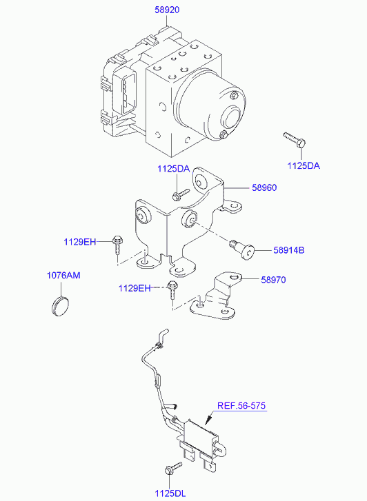 Гидроблок АБС для Хендай Элантра 2003-2010