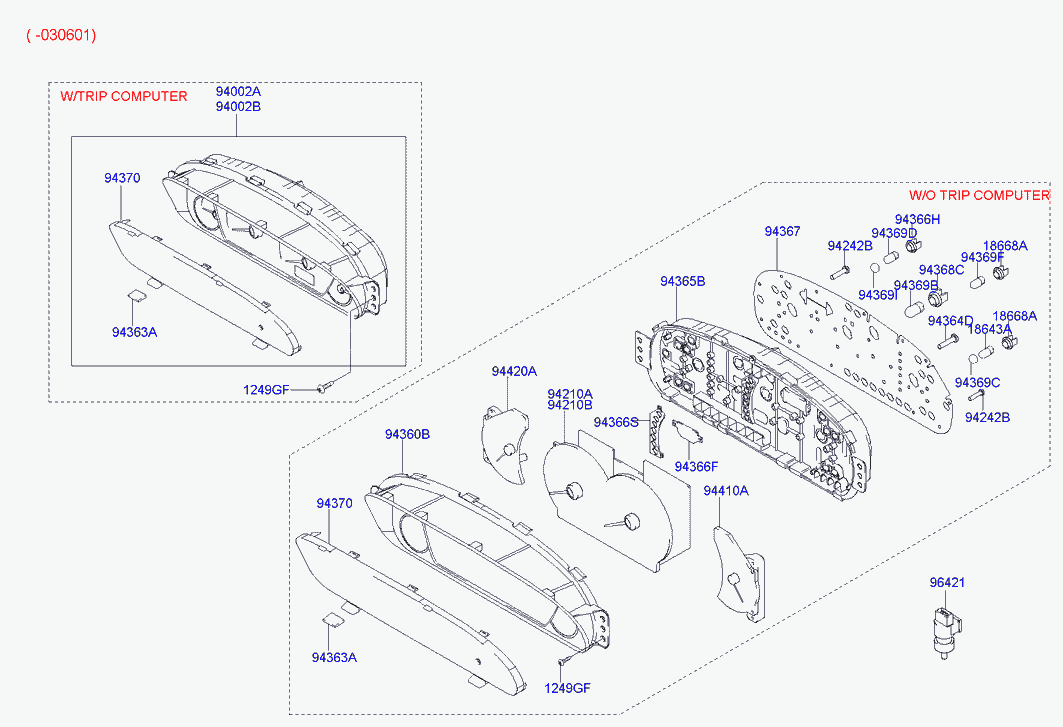 Щиток приборов для Хендай Элантра 2003-2010