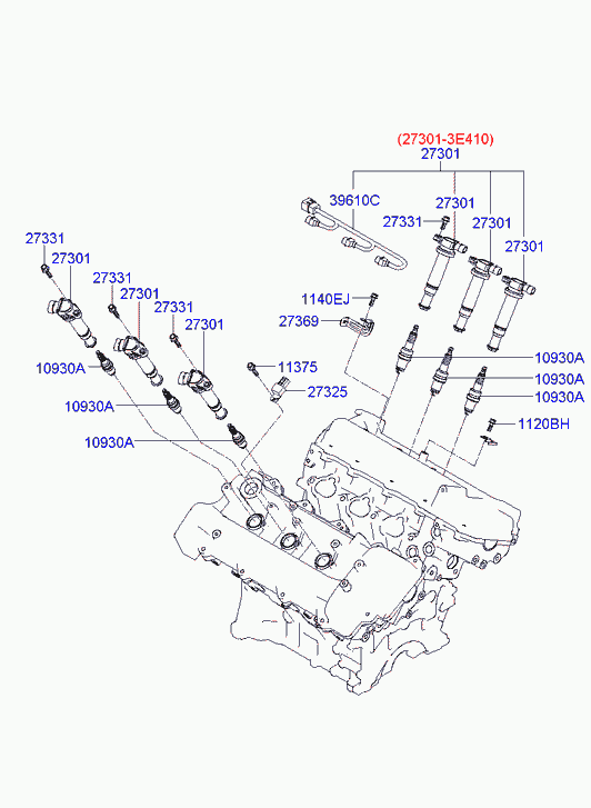 Катушка зажигания для Хендай Санта Фе 2005-2010