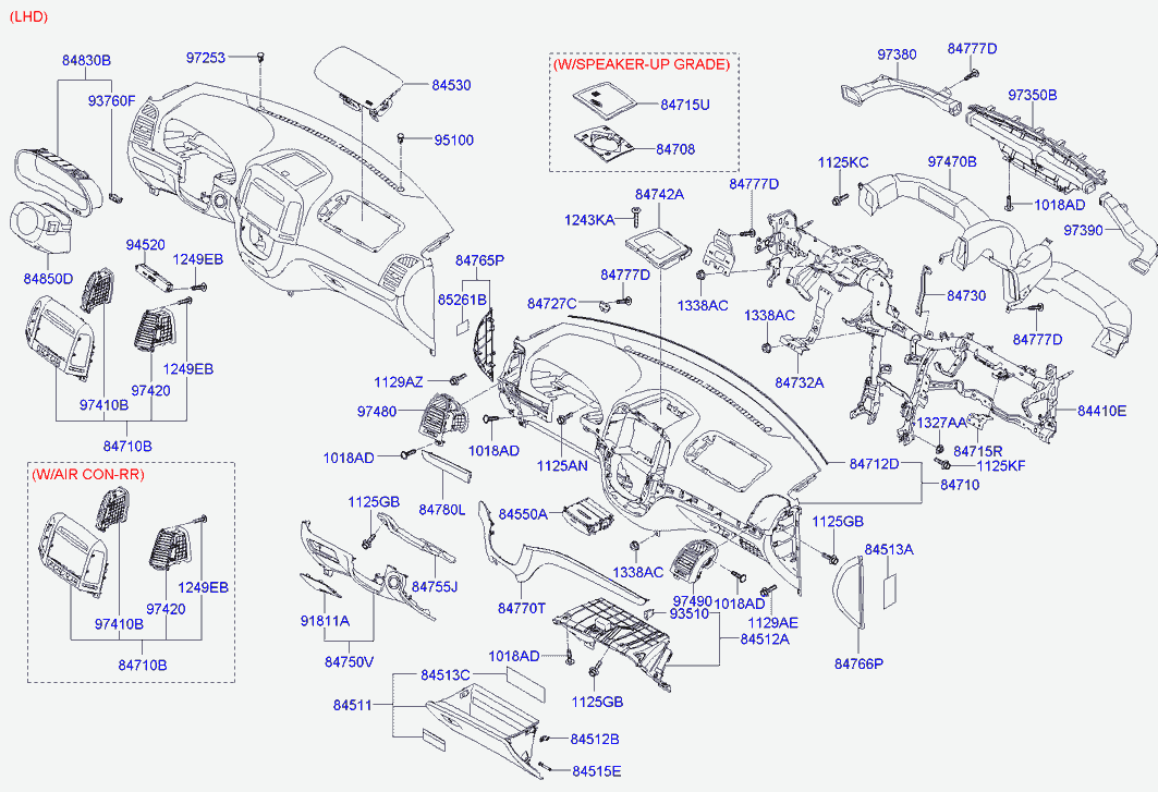 Подушка безопасности пассажира для Хендай Санта Фе 2005-2010