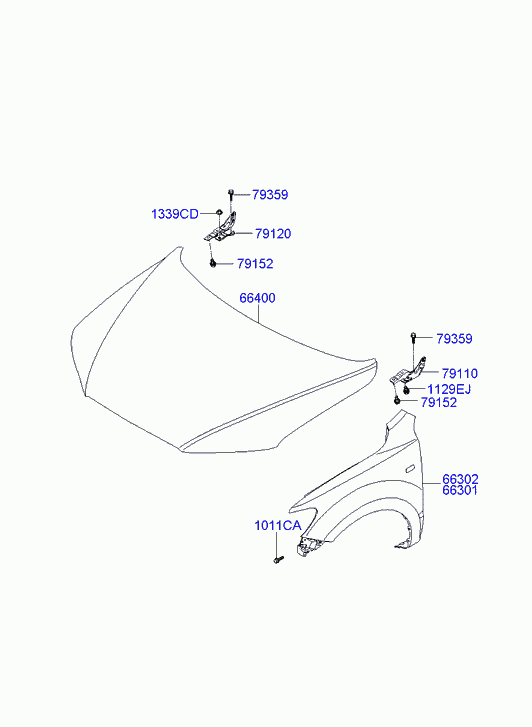Капот для Хендай Санта Фе 2005-2010