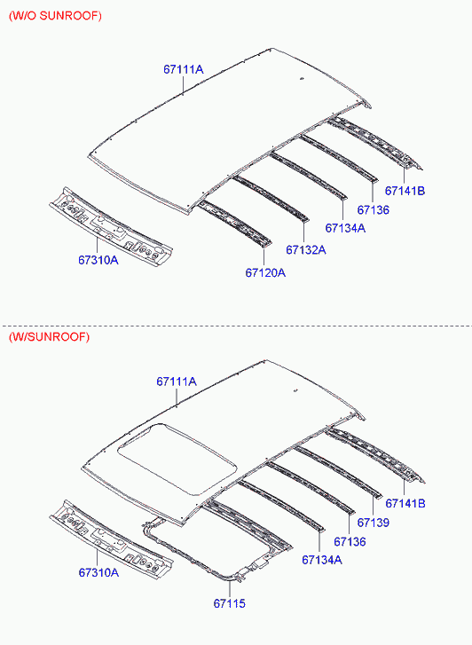 Крыша для Хендай Санта Фе 2005-2010