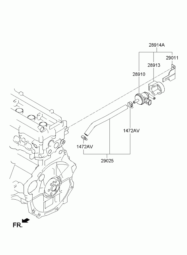 Клапан давления топлива для Киа Рио 2011-2015