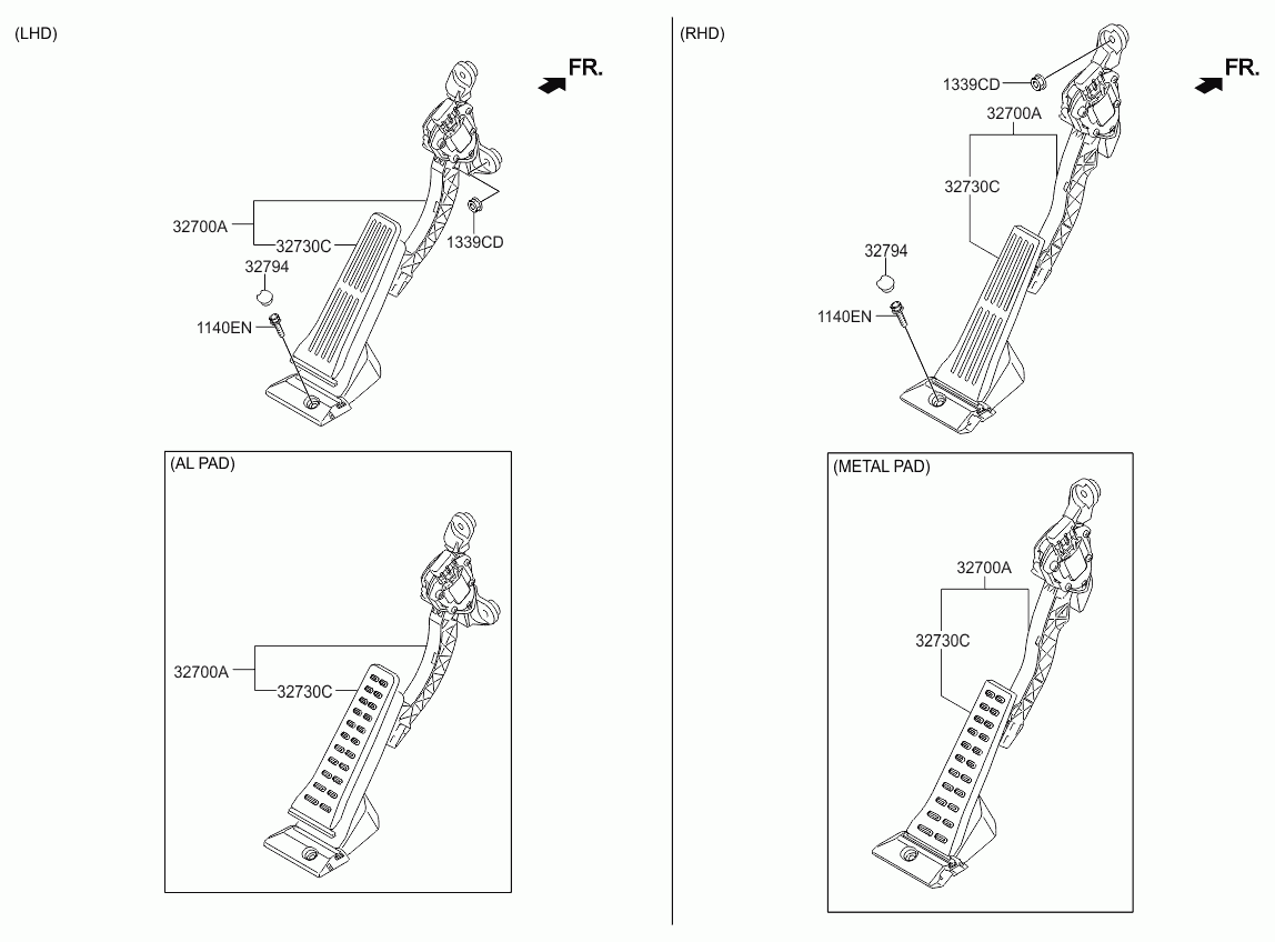 Педаль акселератора для Киа Рио 2011-2015