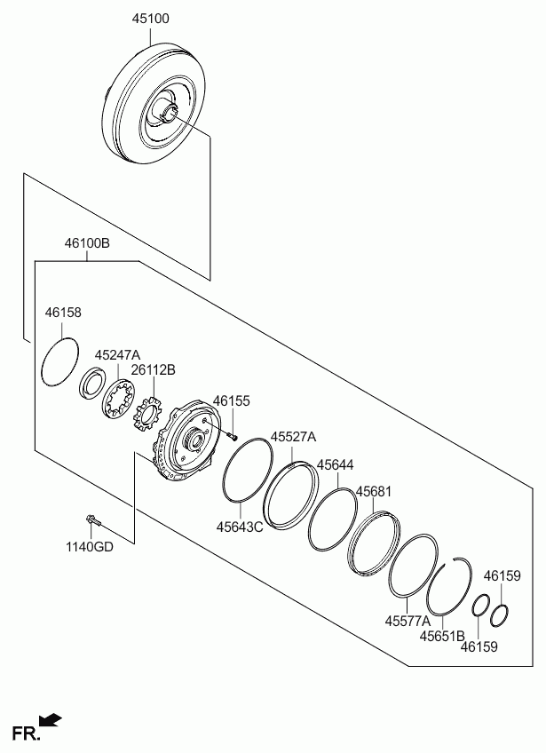 Масляный насос АКПП для Киа Рио 2011-2015