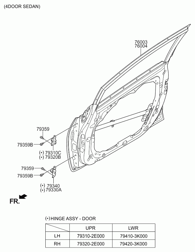 Дверь передняя левая для Киа Рио 2011-2015