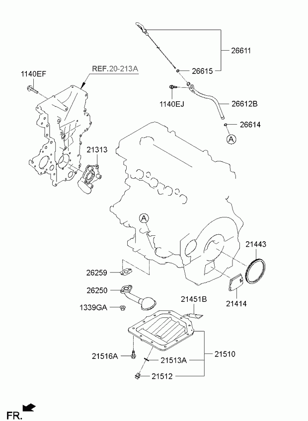 Поддон масляный для Киа Соул 2011-2014