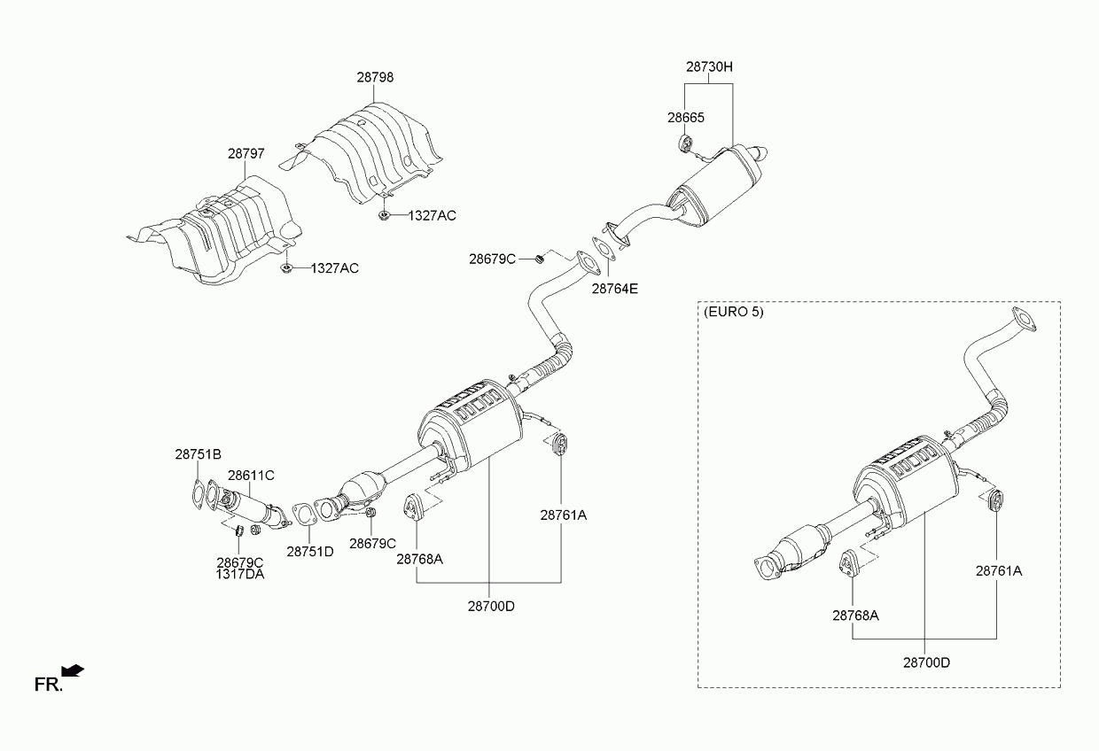 Приёмная труба для Киа Соул 2011-2014