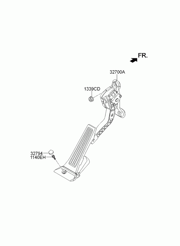 Педаль акселератора для Киа Соул 2011-2014