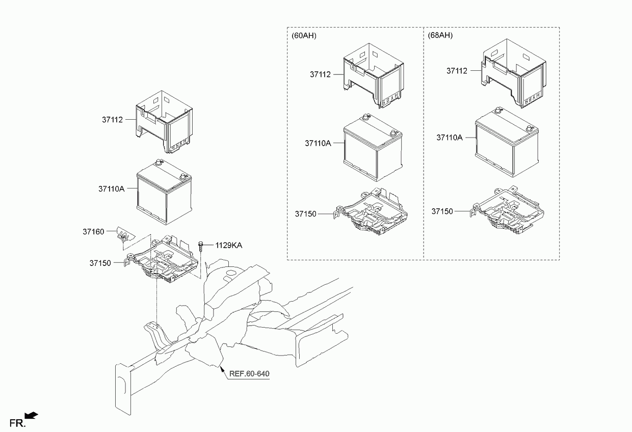 Аккумулятор для Киа Соул 2011-2014
