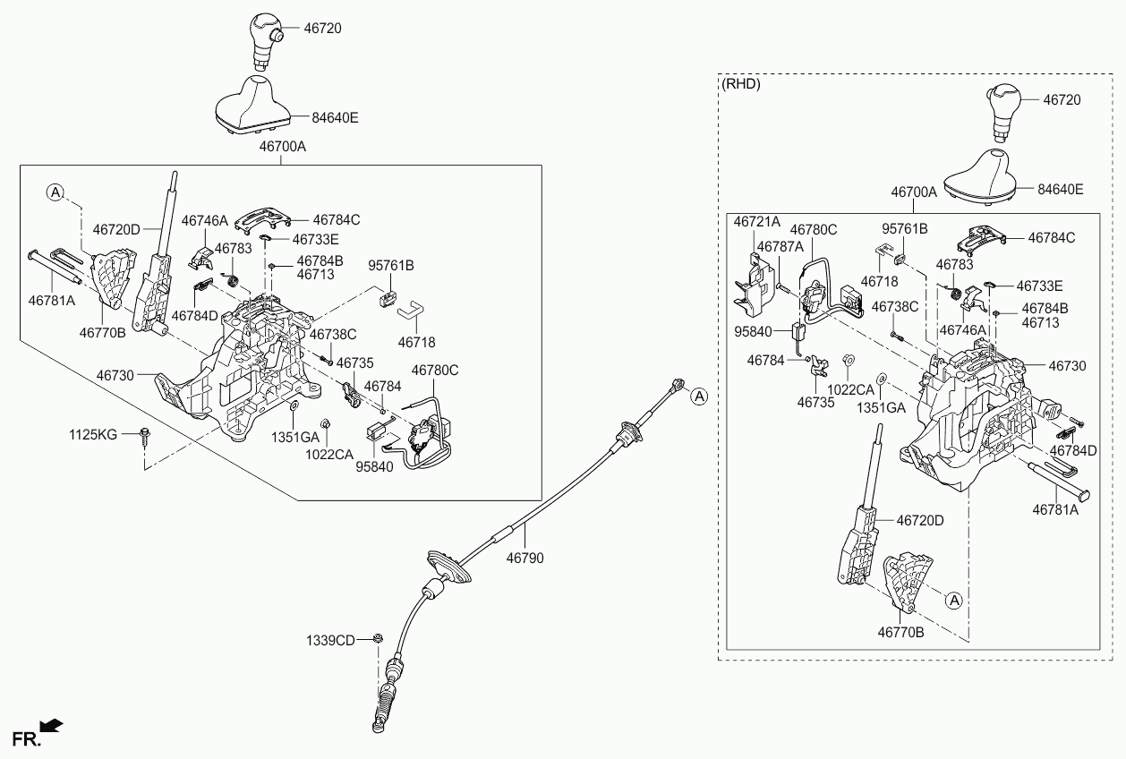 Рычаг переключения скоростей для Киа Соул 2011-2014