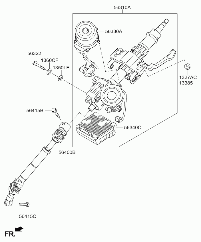 Рулевая колонка для Киа Соул 2011-2014
