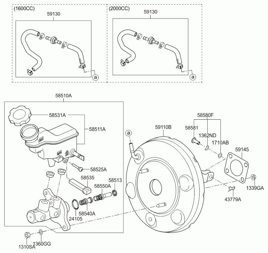 Усилитель тормозов для Киа Соул 2011-2014