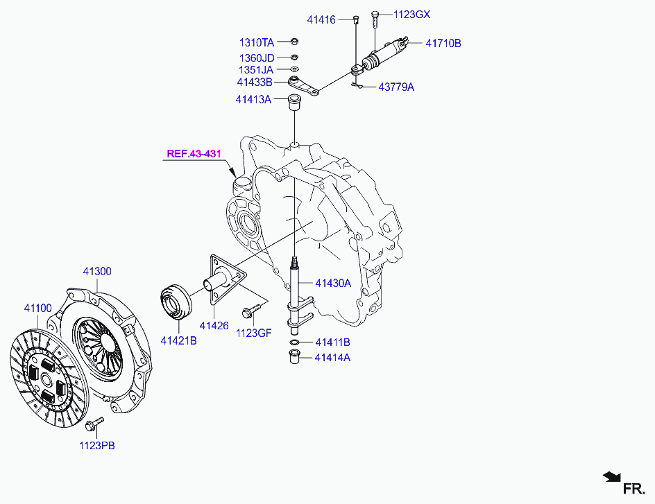 Выжимной подшипник для Хендай Туссан 2004-2010 