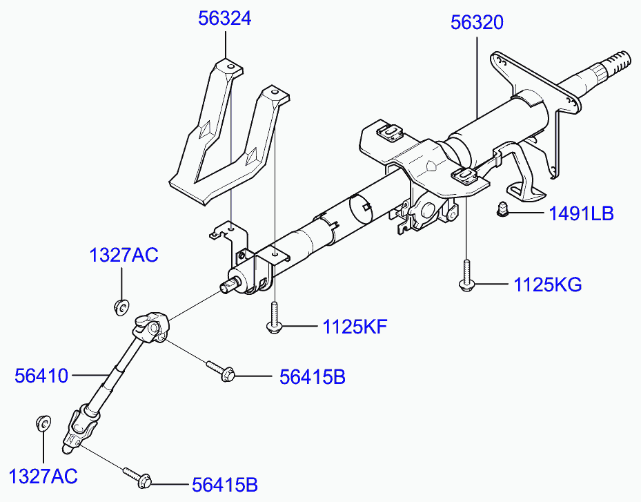 Рулевой вал для Хендай Туссан 2004-2010