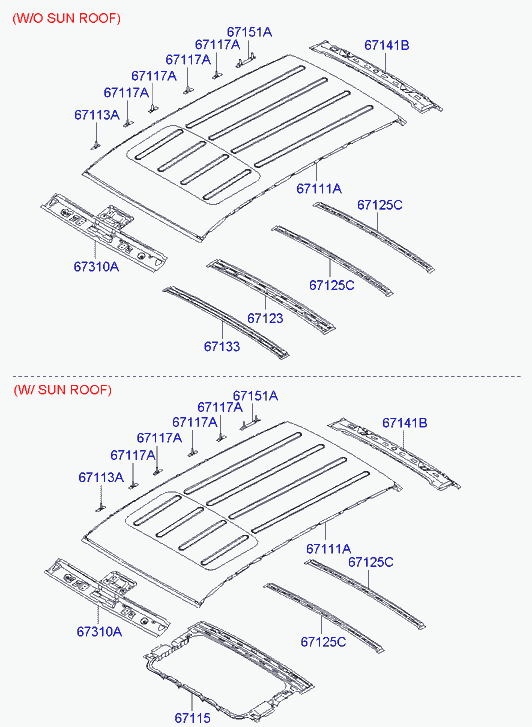 Крыша для Хендай Туссан 2004-2010