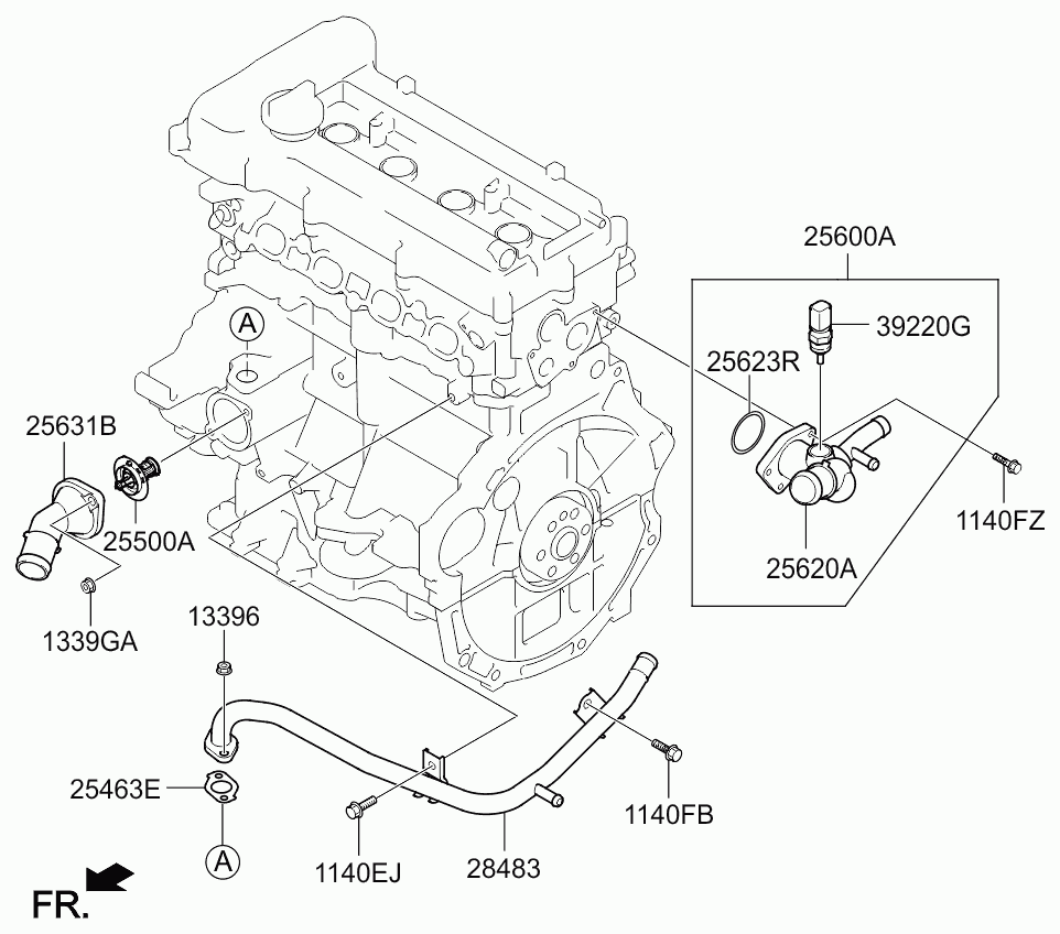 Термостат для Киа Венга 2009-2014