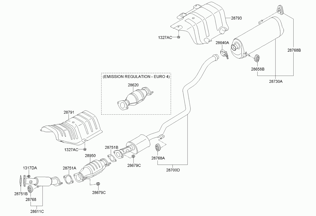 Катализатор для Киа Венга 2009-2014