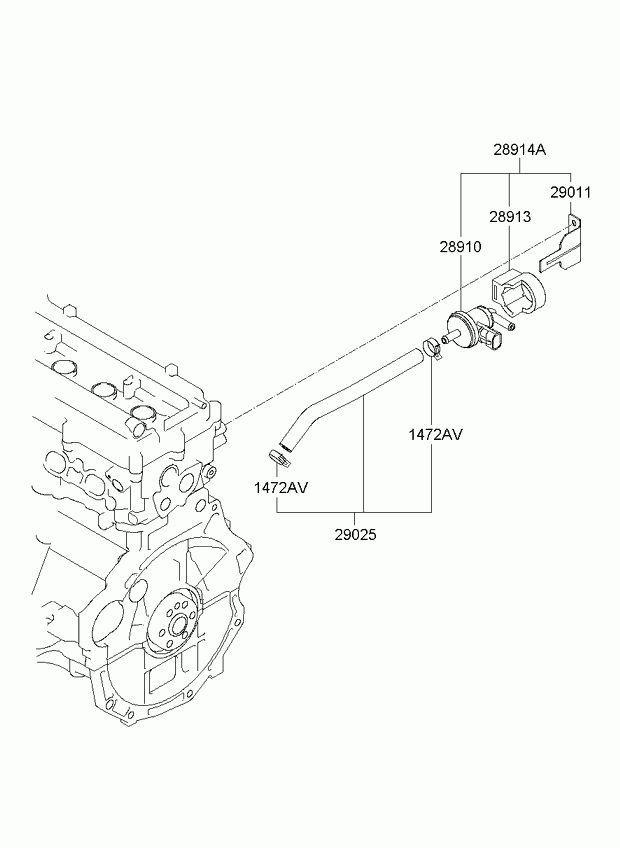 Клапан контроля давления топлива для Киа Венга 2009-2014