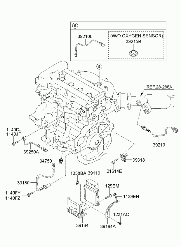 Кислородный датчик, лямбда зонд для Киа Венга 2009-2014