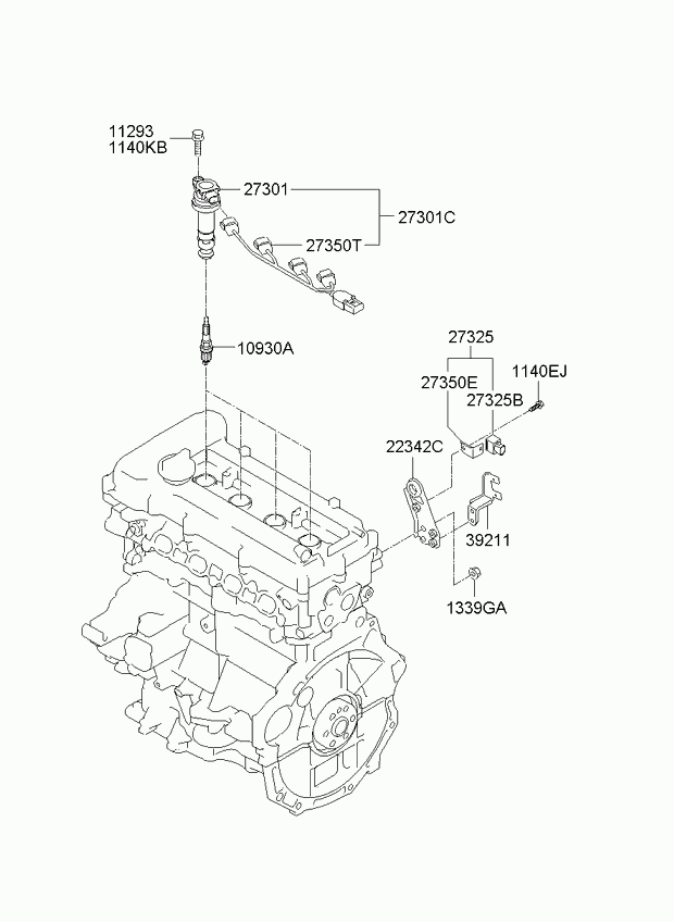 Катушка зажигания для Киа Венга 2009-2014