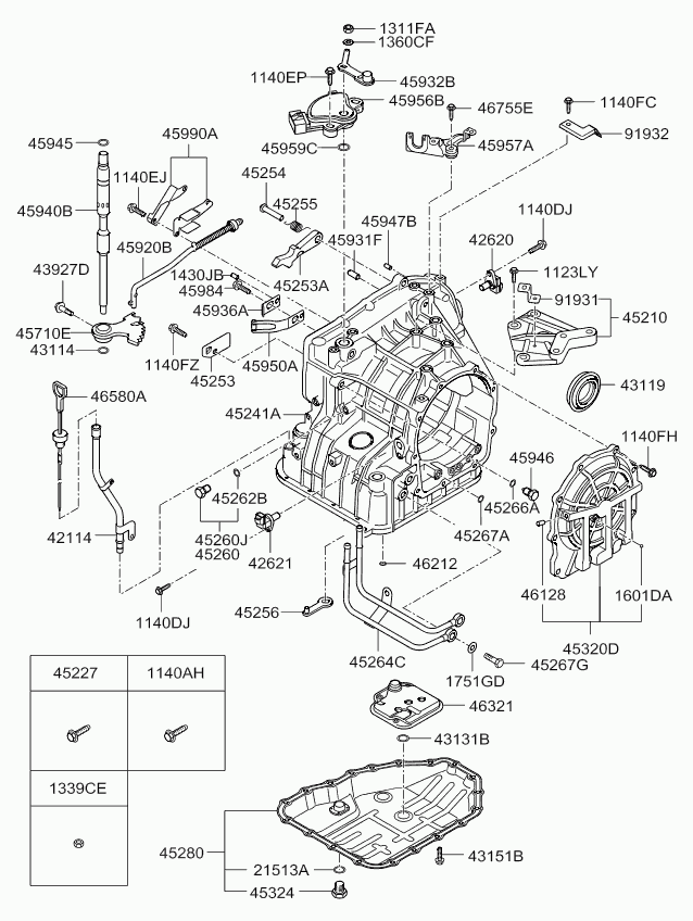 Корпус АКПП для Киа Венга 2009-2014