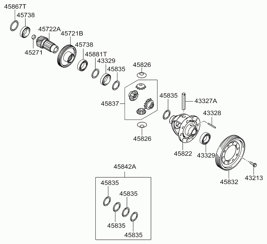 Корпус дифференциала для Киа Венга 2009-2014