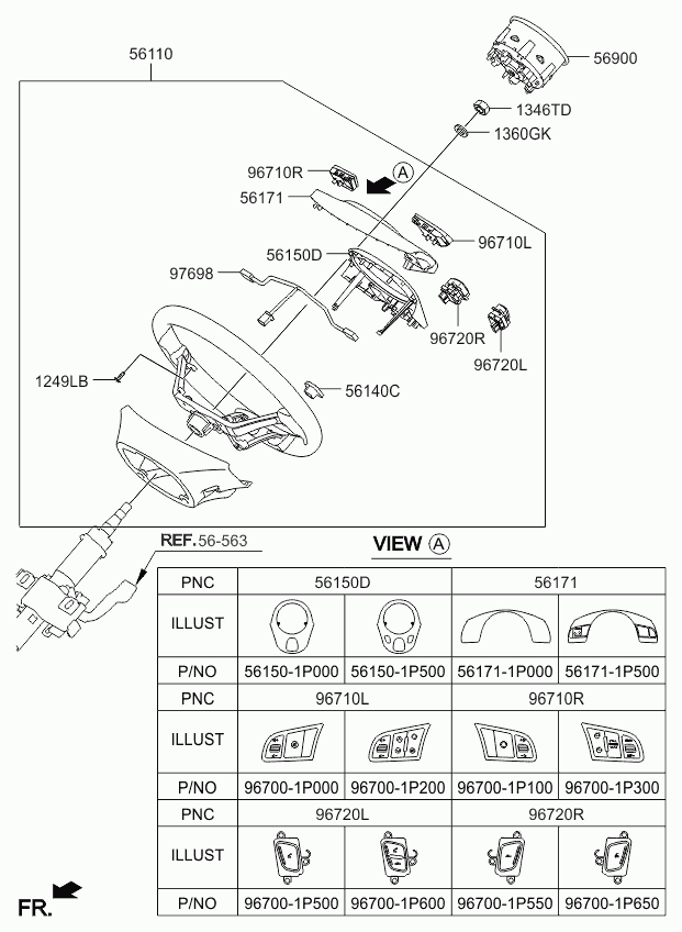 Руль для Киа Венга 2009-2014