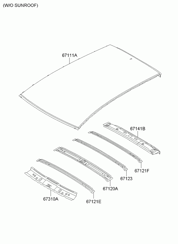 Крыша для Киа Венга 2009-2014