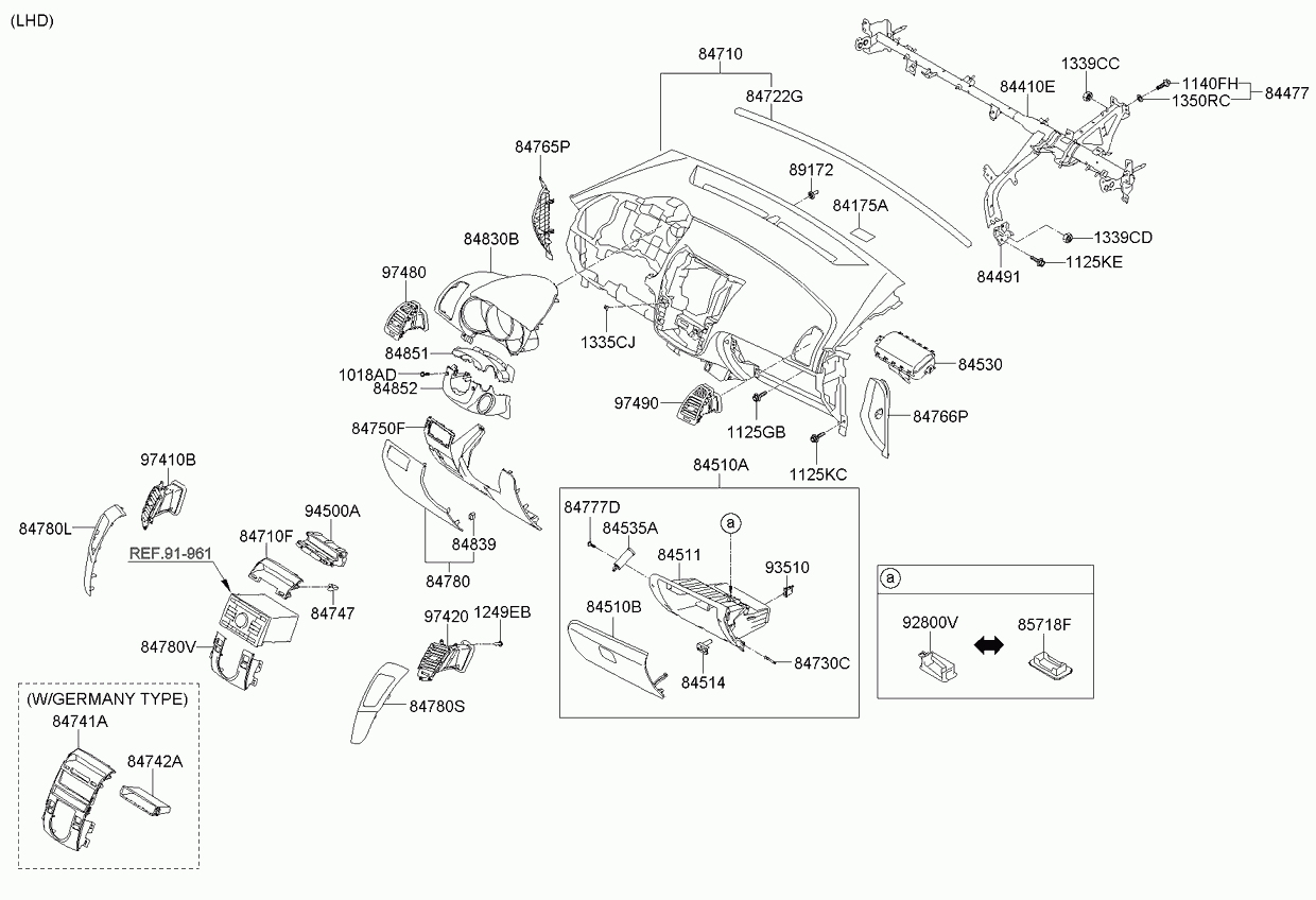 Приборная панель для Киа Венга 2009-2014