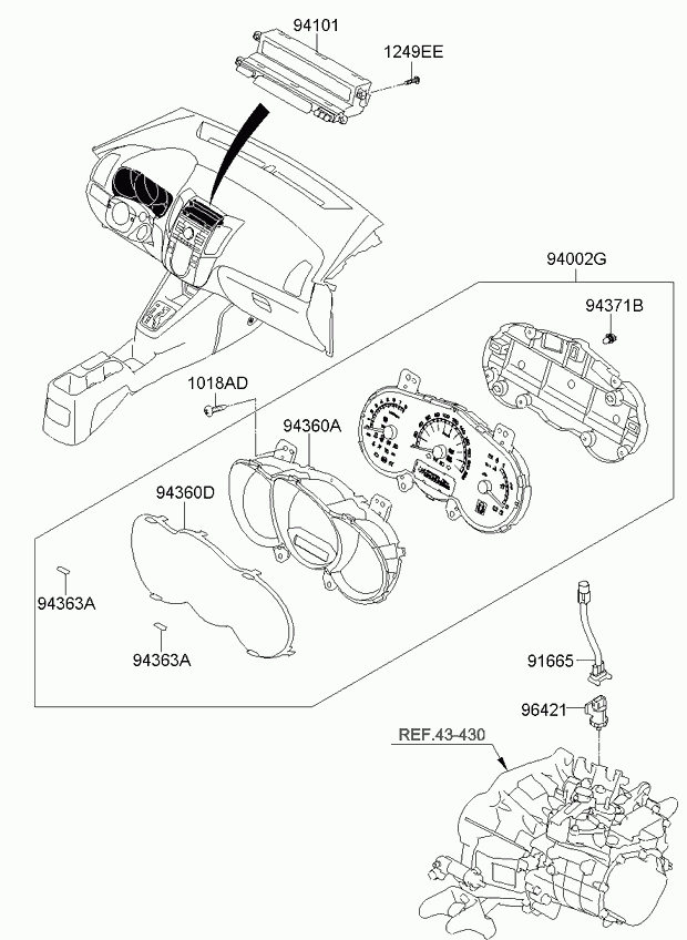 Щиток приборов для Киа Венга 2009-2014