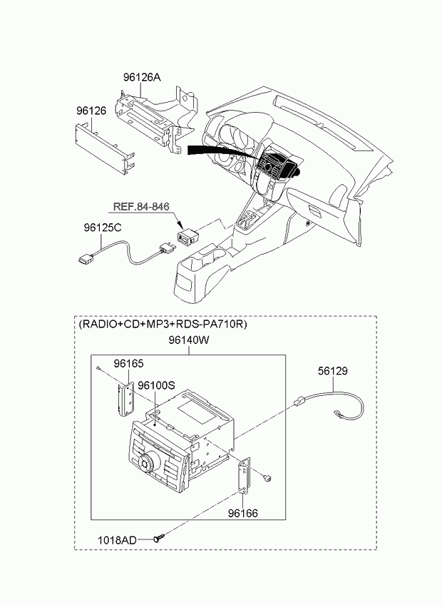 Головное устройство(автомагнитола для Киа Венга 2009-2014