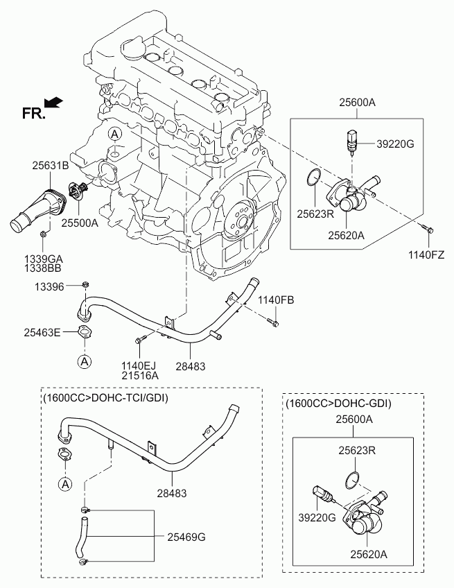 Термостат для Киа Сид 2012-2015