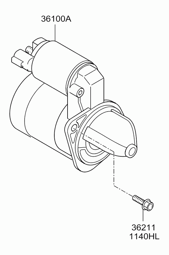 Стартер в сборе для Киа Сид 2012-2015