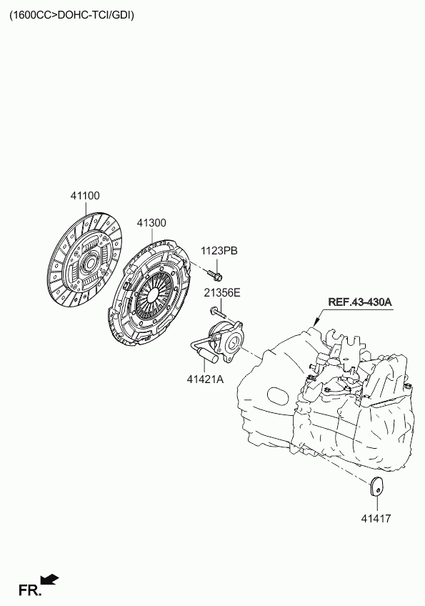 Диск сцепления для Киа Сид 2012-2015 